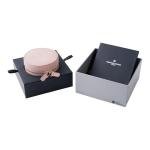 Frederique Constant Ladies' Swiss Made Classics Moon and Stars Quartz Diamond Accent Silver Tone Case Watch and Black Leather Strap, Style: FC-220BSD3BD6