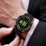 EACHE Stainless Steel Mesh Watch Band for Men Quick Release Adjustable Mesh Watch Straps 20mm Black