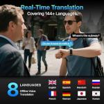 AI Chatgpt,Smart Watch for man,Translator Watch,Fitness Tracker with Heart Rate & Sleep Monitor,Answer/Make Call,AMOLED Touchsreen,Smartwatch for iPhone/Samsung/Android,50+Sport Modes,3ATM Waterproof