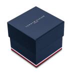 Tommy Hilfiger TH-Regatta Men's Chronograph Quartz Watch – 44mm Stainless Steel Case, Rotating Bezel, Silicone Strap, Nautical- Inspired Sport Style, Gift for Him