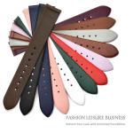 WOCCI 16mm Lug Width, Elegant Watch Band, Genuine Leather Replacement Strap with Gold Buckle (White)