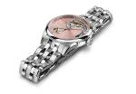 Hamilton Jazzmaster Open Heart Automatic Women's Watch, 36mm Stainless Steel Case, Swiss Made, Pink Dial Analog Wrist Watch, 50m Waterproof, Sapphire Crystal, 3-Hand Movement, Stainless Steel Strap