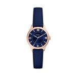 Fossil Women's Watch, Gilmore Three-Hand Blue Croco Leather Watch for Women