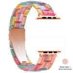 Light Apple Watch Band-Fashion Resin Apple Watch Series 10 Series 9 Series 8 band,iWacth Bands,Apple Watch Bands for Women,Compatible with Apple Watch Series 10 9 8 7 SE 6 5 4 3 2 1 Ultra 2 1-Rainbow, 38mm/40mm/41mm/42mm(Series 10)