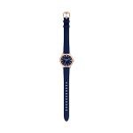 Fossil Women's Watch, Gilmore Three-Hand Blue Croco Leather Watch for Women