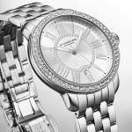 Stuhrling Original Celestia 4080 Women’s 38mm Quartz Watch – Crystal Bezel, Sunray Dial, Roman Numerals, Date Display, Stainless Steel Bracelet, Butterfly Clasp