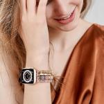 VISOOM Beaded Boho Bracelet Compatible for Apple Watch Band 40mm/38mm/41mm/42mm Iwatch Series 11 10 9 8 7 SE Series 6/5/4 Women Fashion Cute Handmade Crystal Beads Watch Strap for iPhone Bands 3/2/1