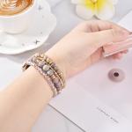 VISOOM Beaded Boho Bracelet Compatible for Apple Watch Band 40mm/38mm/41mm/42mm Iwatch Series 11 10 9 8 7 SE Series 6/5/4 Women Fashion Cute Handmade Crystal Beads Watch Strap for iPhone Bands 3/2/1