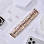 VISOOM Beaded Boho Bracelet Compatible for Apple Watch Band 40mm/38mm/41mm/42mm Iwatch Series 11 10 9 8 7 SE Series 6/5/4 Women Fashion Cute Handmade Crystal Beads Watch Strap for iPhone Bands 3/2/1