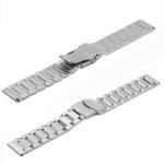 SINAIKE 22mm Metal Watch Band for Men Women, Quick Release Stainless Steel Watch Bracelet Solid Brushed Silver Watch Straps with Double Buckle