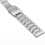 SINAIKE 22mm Metal Watch Band for Men Women, Quick Release Stainless Steel Watch Bracelet Solid Brushed Silver Watch Straps with Double Buckle