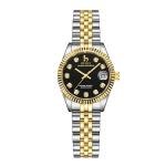 BUREI Women's Golden Watch Stainless Steel Classic Quartz Women Watches with Date Fashion Business Small Face Diamond Waterproof Ladies Watches,Gift for Women