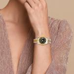 BUREI Women's Golden Watch Stainless Steel Classic Quartz Women Watches with Date Fashion Business Small Face Diamond Waterproof Ladies Watches,Gift for Women