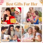 OIDEA Women's Elastic Strap Watches: Large Face Arabic Numerals Analog Quartz Wrist Watches for Women Easy Reader Stretch Band Ladies Watch Rosegold