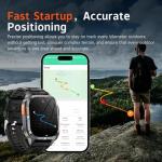 Military GPS Smart Watch for Men with Compass/Altitude/Flashlight，2.01" HD Screen smart watch with Voice Assistant/Bluetooth Calling，Smartwatch for Android&iOS, Activity Tracker Multiple Sport Modes