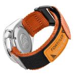 Ritche Christmas Gift Nylon Sport 22MM Quick Release Watch Band for men women,Replacement Sekio Watch bands Orange, White Elephant Gifts, Stocking Stuffers for Men