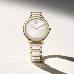 Movado Bold Evolution 2.0 Women's Watch - Swiss Quartz Movement, Stainless Steel Link Bracelet - 3 ATM Water Resistance - Luxury Fashion Timepiece for Her - 34mm