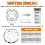 Ritche Christmas Gift Nylon Sport 22MM Quick Release Watch Band for men women,Replacement Sekio Watch bands Orange, White Elephant Gifts, Stocking Stuffers for Men
