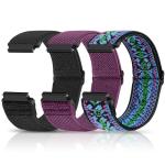 Relting Compatible with 16mm 18mm 19mm 20mm 22mm 24mm Watch Bands Quick Release Replacement Wristband,Adjustable Stretchy Nylon Solo Loop Straps Fabric Braided Sport Elastic Bands for Men Women