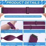 Relting Compatible with 16mm 18mm 19mm 20mm 22mm 24mm Watch Bands Quick Release Replacement Wristband,Adjustable Stretchy Nylon Solo Loop Straps Fabric Braided Sport Elastic Bands for Men Women