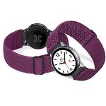 Relting Compatible with 16mm 18mm 19mm 20mm 22mm 24mm Watch Bands Quick Release Replacement Wristband,Adjustable Stretchy Nylon Solo Loop Straps Fabric Braided Sport Elastic Bands for Men Women