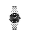 Movado 1881 Women's Watch - Swiss Automatic Movement, Stainless Steel Link Bracelet with Diamonds - 3 ATM Water Resistance - Luxury Fashion Timepiece for Her - 30mm