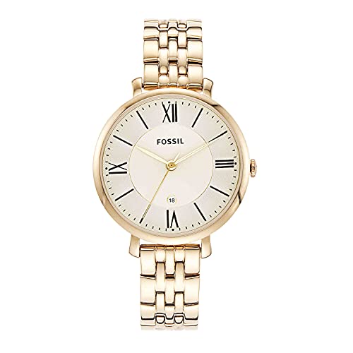 Fossil Women's Gold Jacqueline Quartz Three-Hand Watch