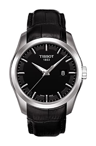 Tissot Couturier Men's Black Dial Strap Watch