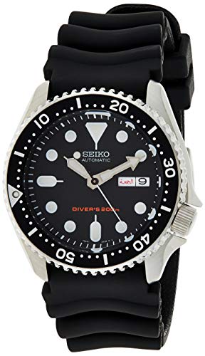 SEIKO Men's Automatic Rubber Strap Watch SKX007K