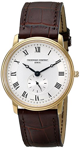Frederique Constant Men's Slim Line Brown Quartz Watch