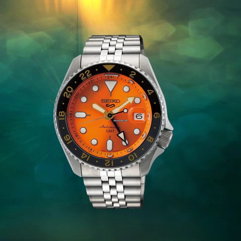 SEIKO 5 Sports GMT Automatic Men's Watch - Orange