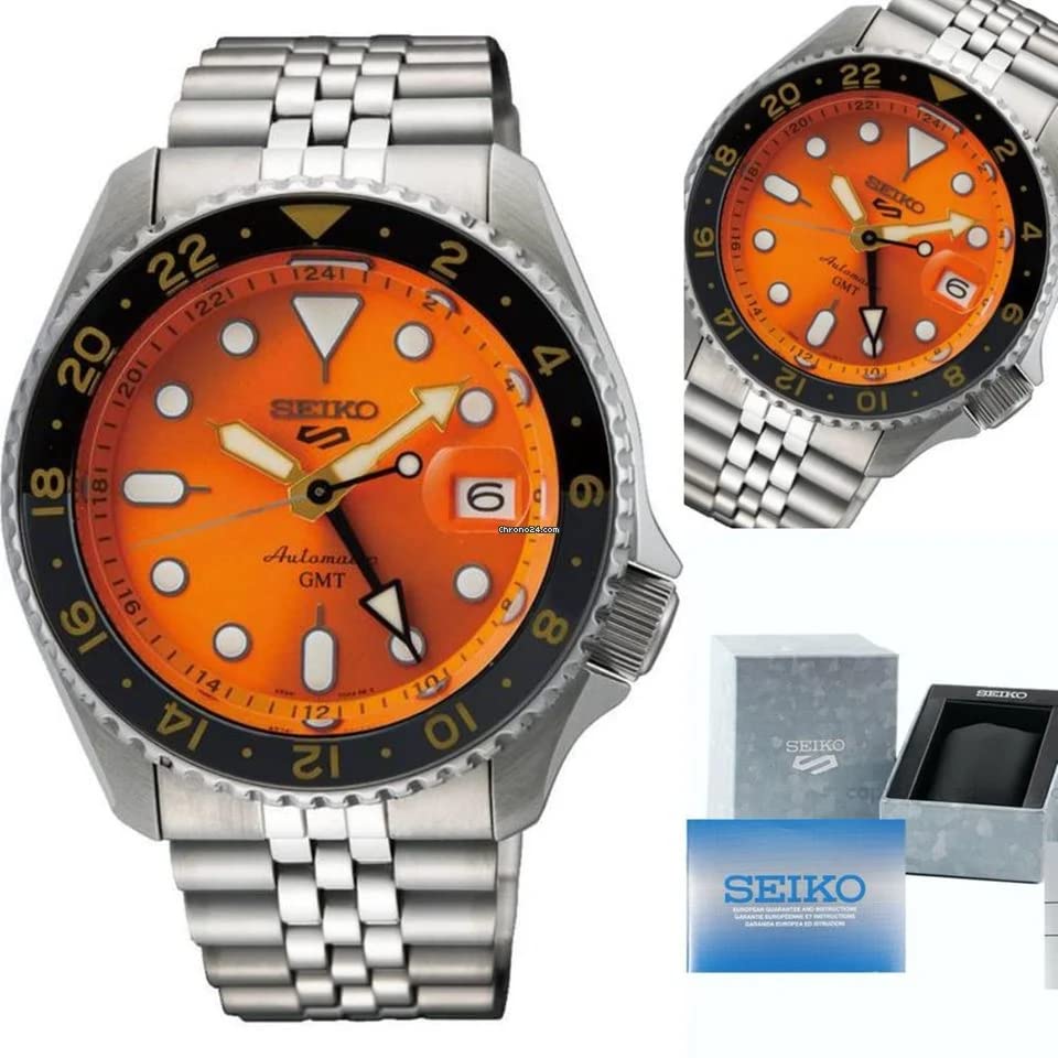 SEIKO 5 Sports GMT Automatic Men's Watch - Orange