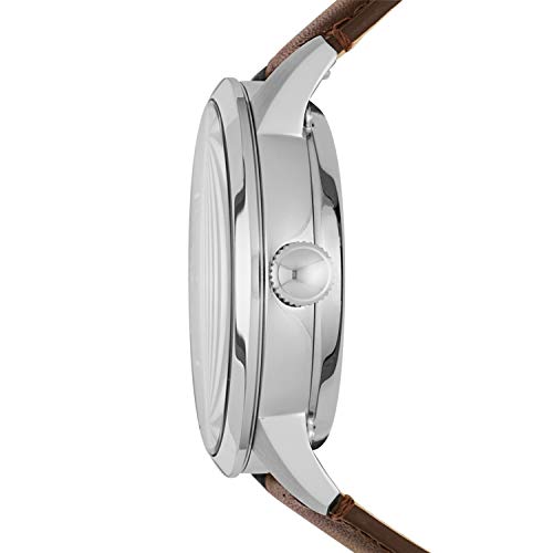 Fossil Two-Hand Skeleton Watch - Silver/Brown