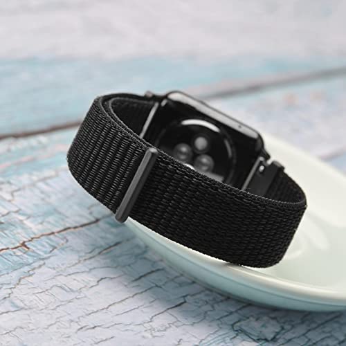 WOCCI 18mm Nylon Quick-Release Watch Strap (Black)