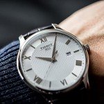 Tissot Men's Analog Quartz Watch with Leather Band