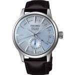 Seiko Men's Automatic Leather Analog Watch