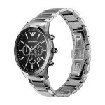 Emporio Armani Men's Silver Stainless Steel Chronograph Watch