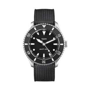 Vaer DS4 Meridian Solar Black Dive Watch 38mm