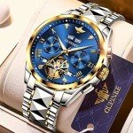 OUPINKE Men's Skeleton Automatic Luxury Watch