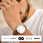 About Vintage 1844 Chronograph Mens Watch, Stainless Steel, Analog (Steel/White)