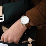 About Vintage 1844 Chronograph Mens Watch, Stainless Steel, Analog (Steel/White)