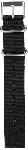 Timex Weekender Black Fabric 20mm Strap Watch
