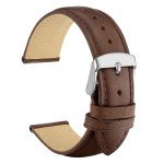 Dark Brown Vintage Leather Watch Band, 18mm