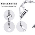 Stylish Stainless Steel Apple Watch Band for Women