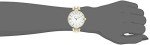 Anne Klein Gold-Tone White Leather Strap Watch