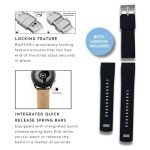 Barton Quick Release Black Silicone Watch Band 20mm