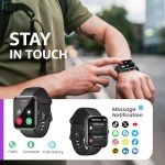TOZO 2024 Smart Watch: Fitness Tracker & Calls