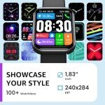 TOZO 2024 Smart Watch: Fitness Tracker & Calls
