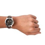 Fossil Men's Grant Stainless Steel Leather Watch