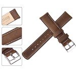 Ritche Quick Release Leather Watch Band - Saddle Brown